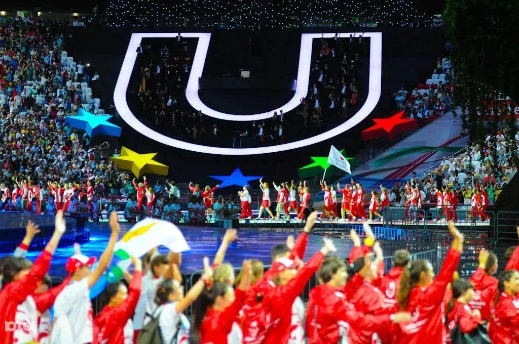 Opening ceremony at a major sporting event